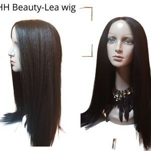 Kinky Straight Synthetic-Lea